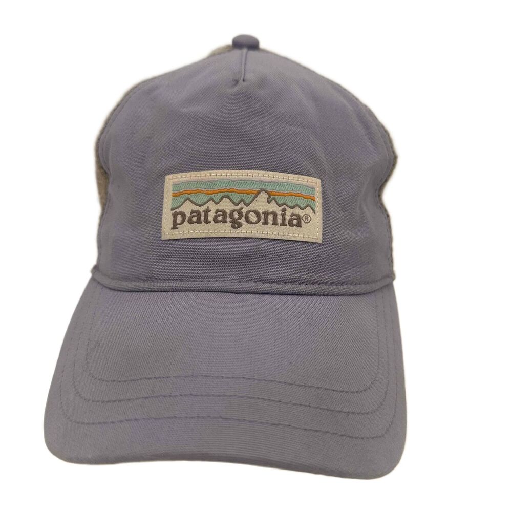 Patagonia Lavender Unisex Logo Patch Adjustable Strap Mesh Hat One Size